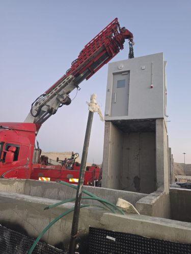 מבנה שומר ממוגן ירי מבטון בגודל 8.5 מר